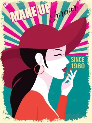 Makeup Forever Since 1960 Vintage Retro Metal Sign