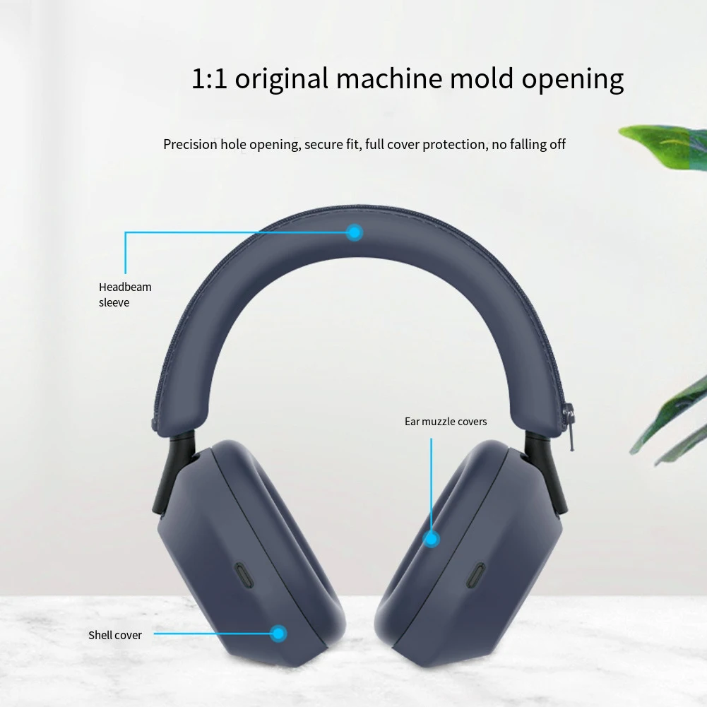 Sweatproof Silicone Case for Sony WH1000XM6 Headphones Designed to Prevent Scratches and Protect Against Moisture Exposure