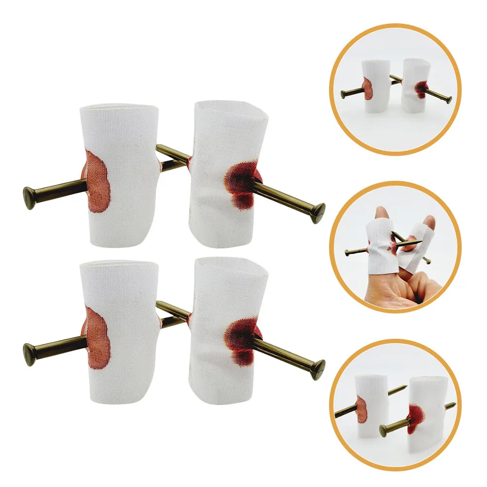 

30Pcs Finger Nail Trick Prank Props Portable Funny Party Performance Tricks Novelty Stage Props for Family Friends Entertainment