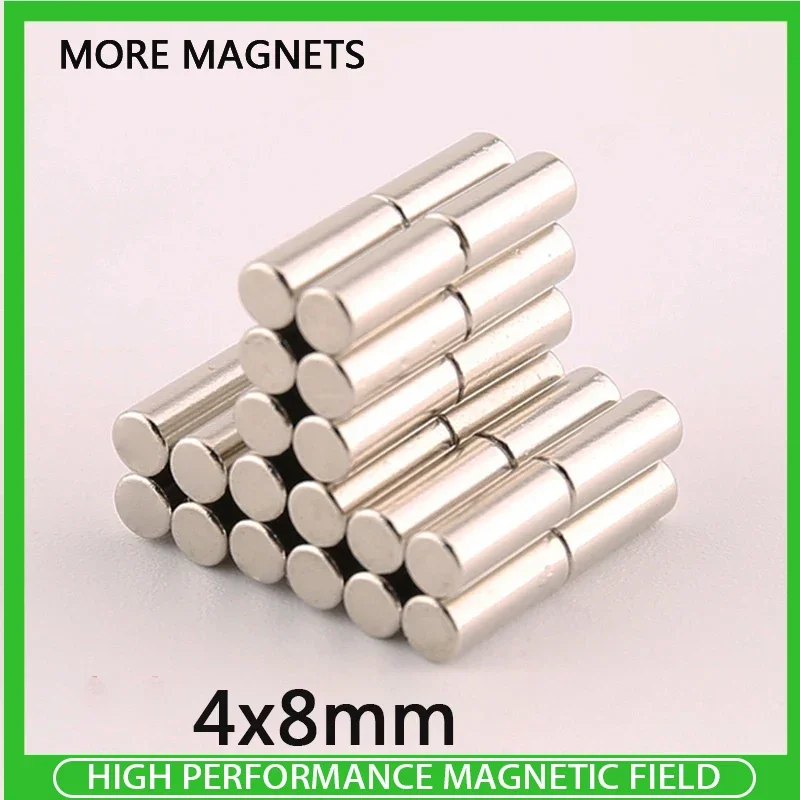 

20~500PCS 4x8 mm Search Minor Diameter Magnet 4mm x 8mm Bulk Small Round Magnets Neodymium Disc Magnets 4*8 mm