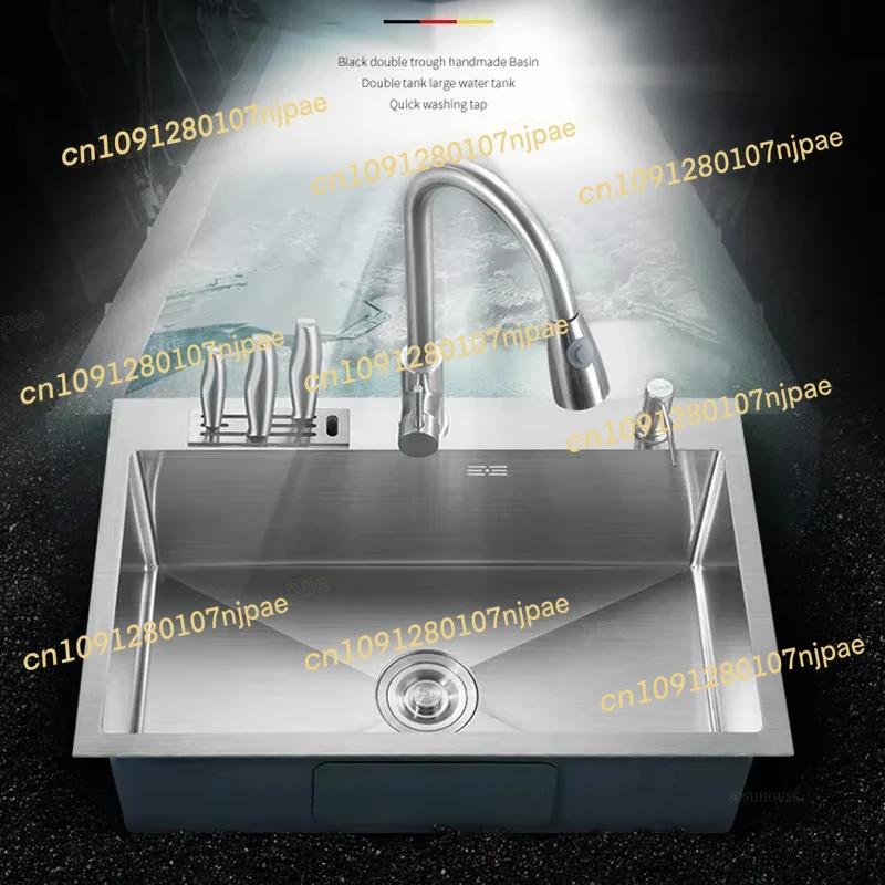 

Современные утолщенные кухонные мойки для ресторана, простая коммерческая кухонная мойка для столовой, многофункциональная раковина из матового металла