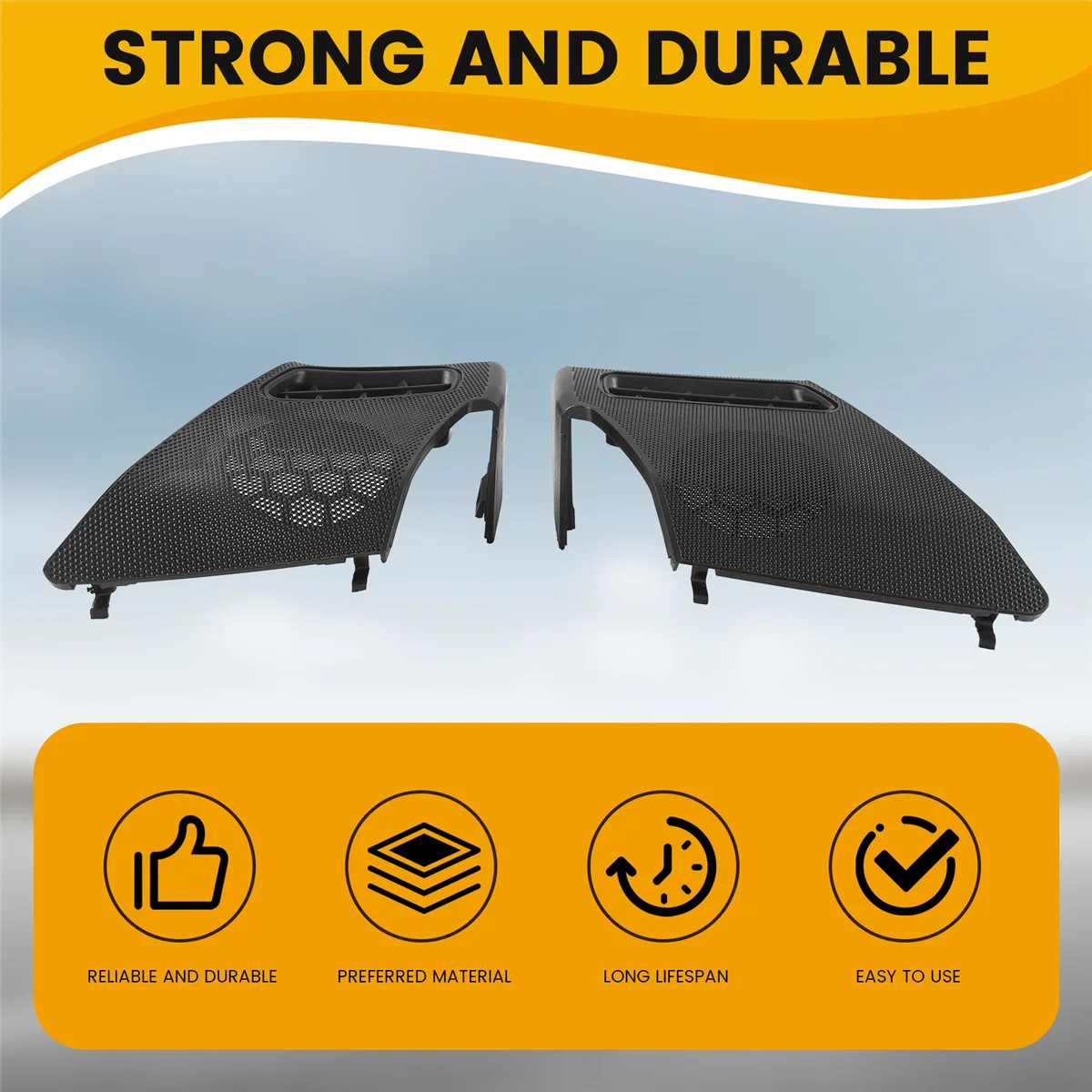 

Durable Car Dash Board R+L Air Vent Speaker Grill Cover for Mercedes Benz