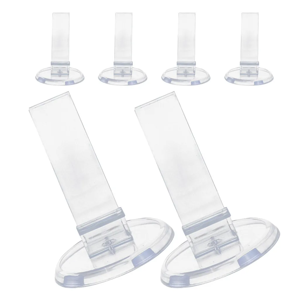 6Pcs Acrylic High Heel Display Rack For Shelf Shoe Display Store Decor Transparent Elegant Sleek Design Stable