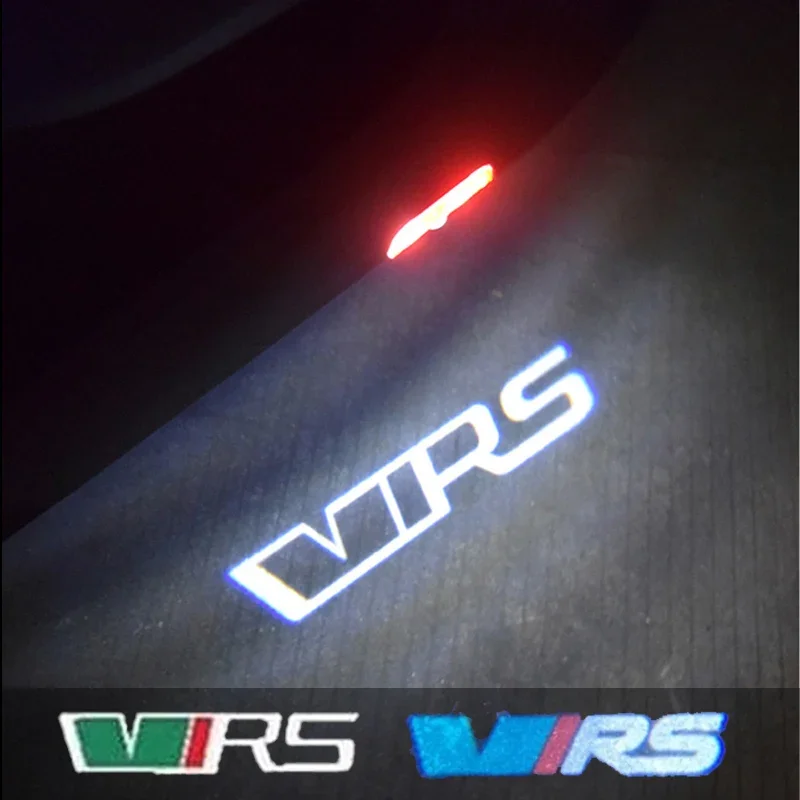 2X Car Door Welcome Courtesy Lights Ghost Projector Shadow Lamps for S-koda VRS Logo O-ctavia A5 MKII 2006 2008-2013 Accessories