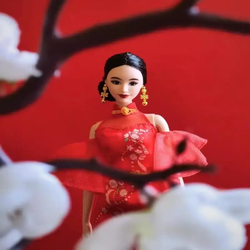 Bonecas barbie venda quente barbie edição limitada de ano novo mei shaoxin hua estilo chinês coleção caixa de presente coleção presente