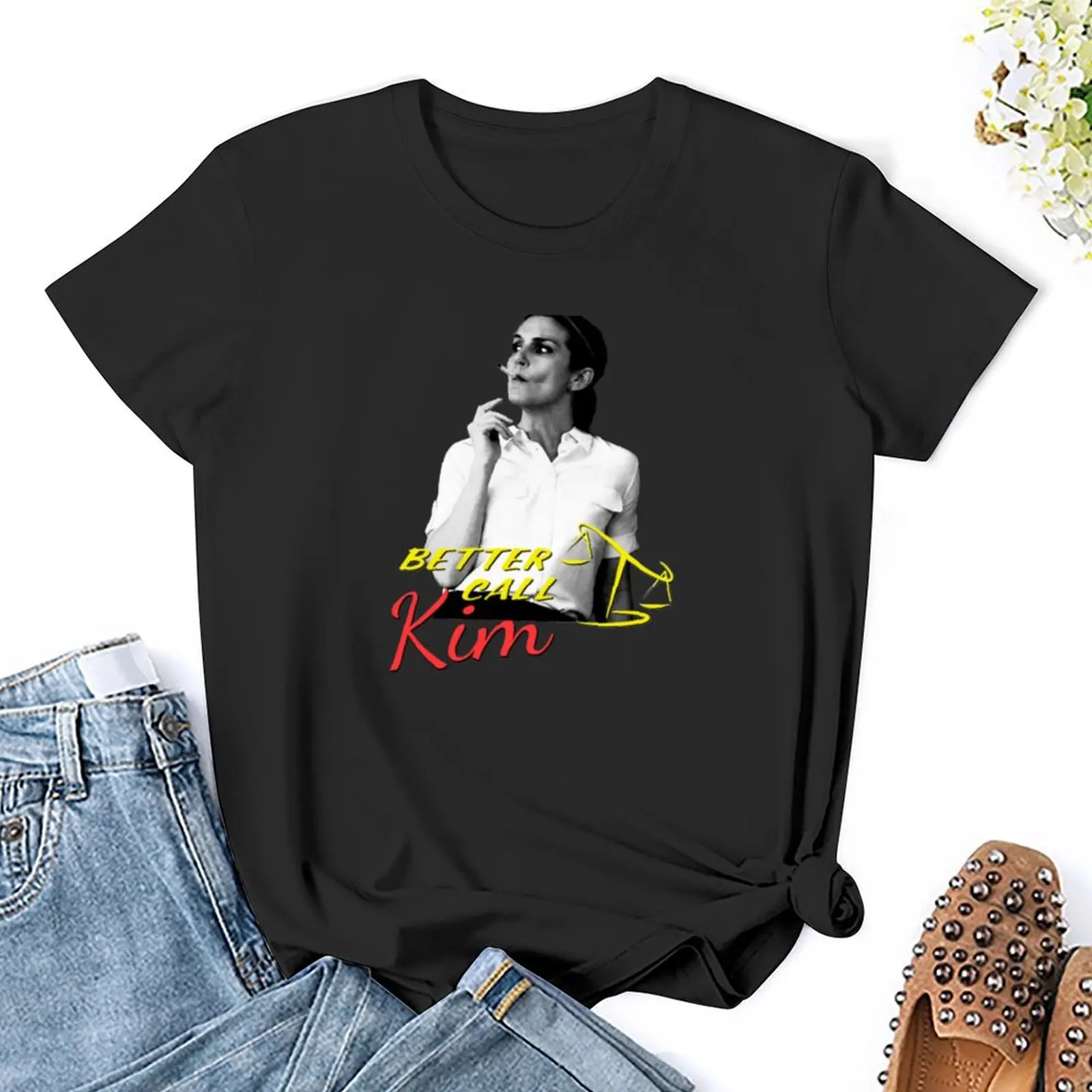 เสื้อยืดลายพิมพ์ Kim เสื้อออกกำลังกายผู้หญิงฮิปปี้เสื้อผ้าคาวาอี้สำหรับผู้หญิงทรงหลวม