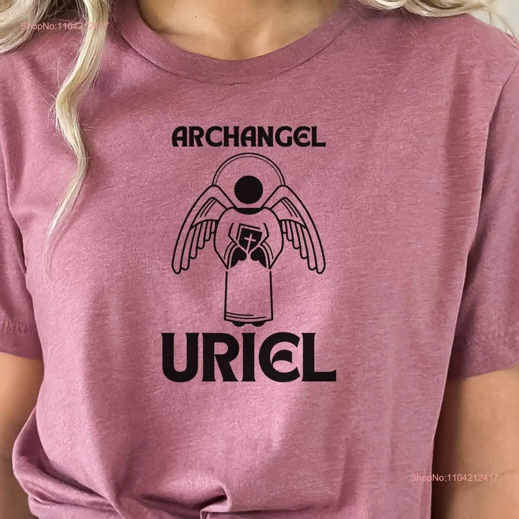 Archangel Uriel T Shirt Angel Archangels Arch Angels Sacred Geometry Spiritual long or short sleeves