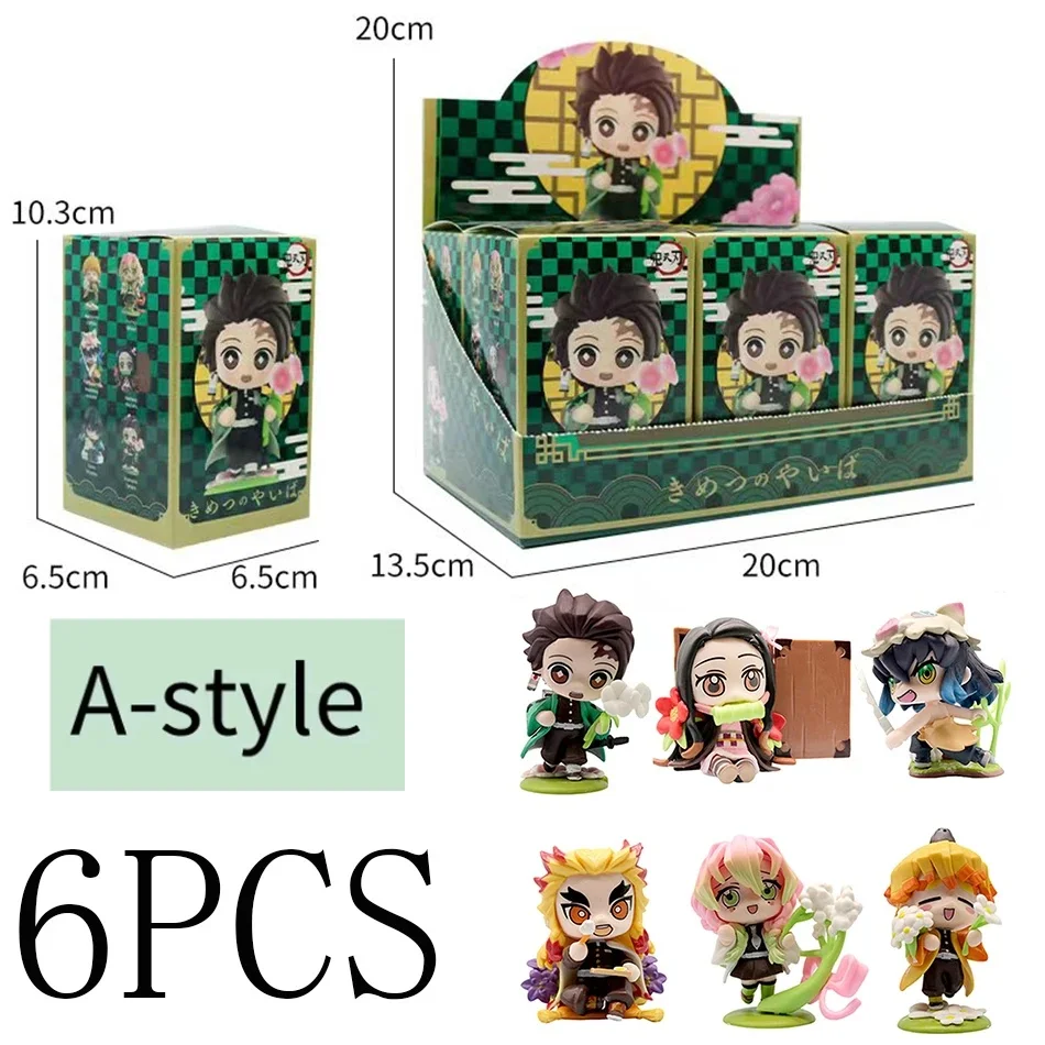 

New Hot Demon Slayer Anime Figure Blind Box Creative Personalized Statue Model Ornament Surprise Gift Blind Boxes Demon Slayer