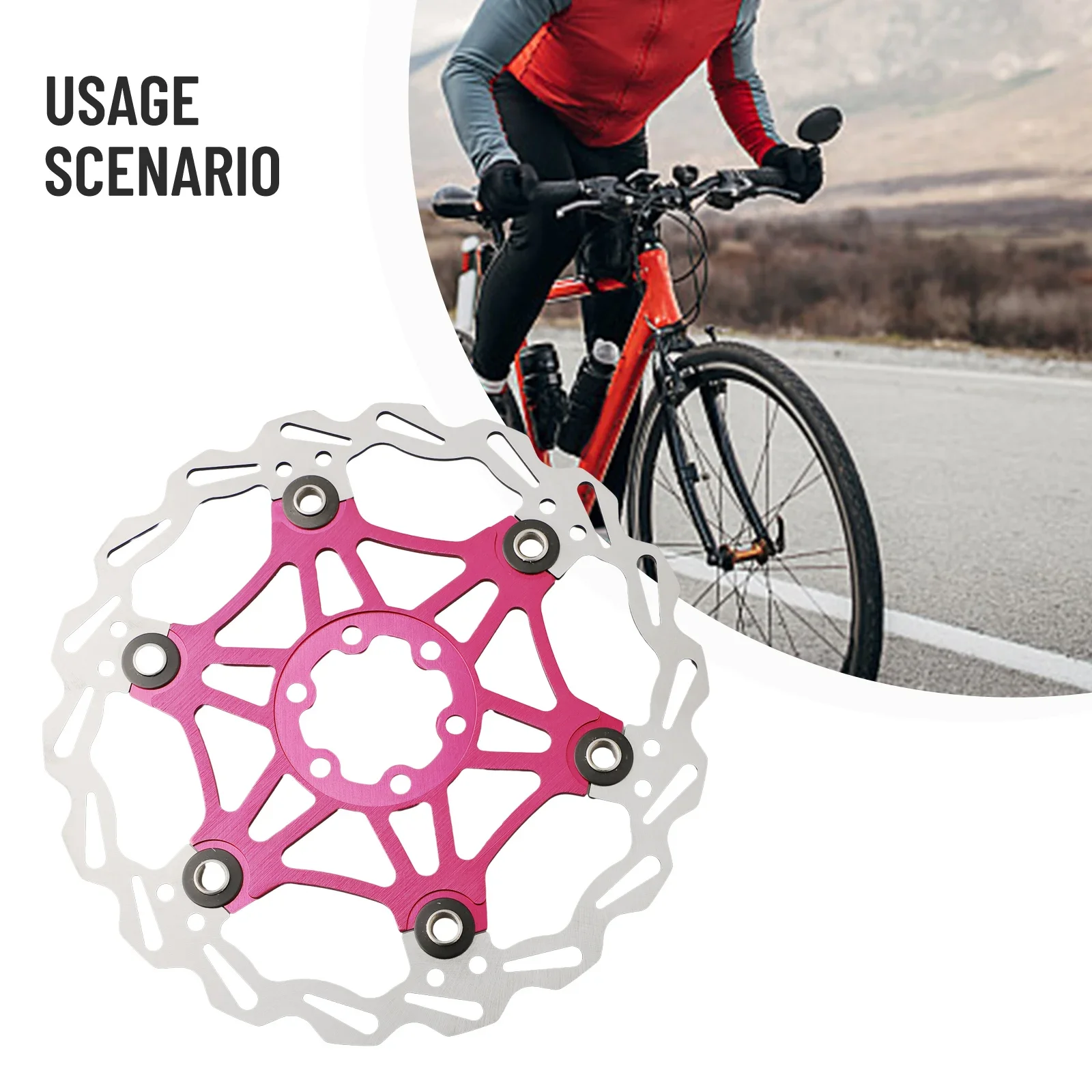 

Mountain Bike Brake Disc Pad SNAIL 160/180/203mm Lightweight Design for Optimal Performance and Heat Management