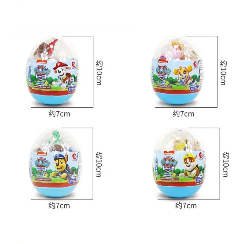 Genuine Cartoon Paw Patrol Action Figure Twisted Egg Mini Chase Marshall Skye Rubble Capsule Assembled toys for children\'s Gift