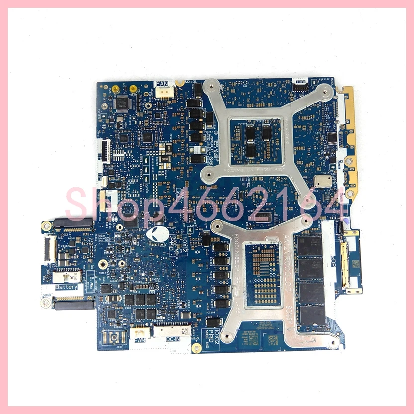 LA-J521P With i7-10750H CPU RTX2070-V8G GPU 32GB RAM Notebook Mainboard For Dell Alienware M17 R3 Laptop Motherboard