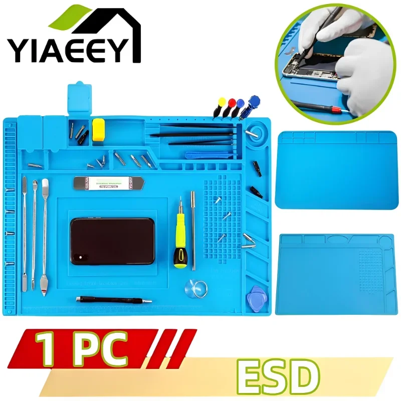 ESD Soldering Mat Repair Pad Insulation Heat Resistant Soldering Station Silicon Work Pad Desk Platform Phone Repair Tool Kit