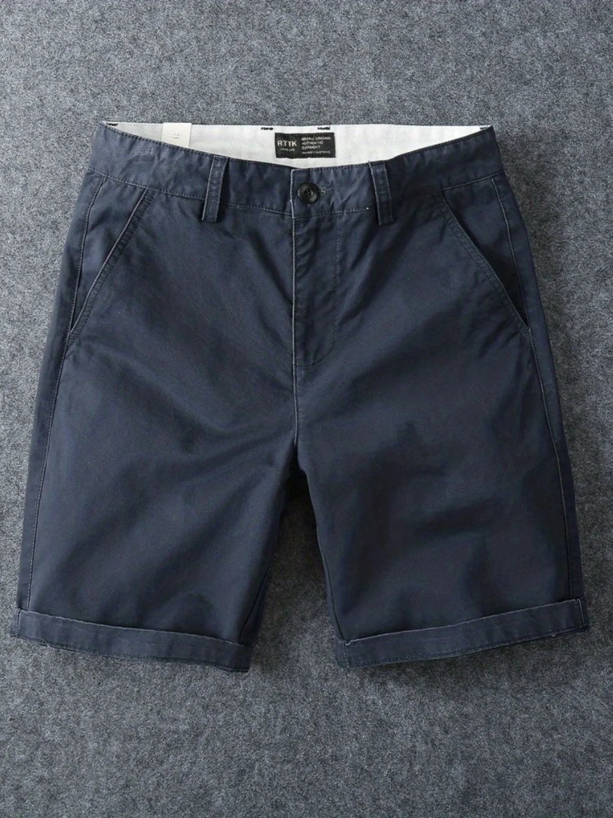 

Summer Casual Cotton Men's Short Pants Breathable Elastic Five-Point Workwear Style Youthful Vitality Mid-High Waist Straight...