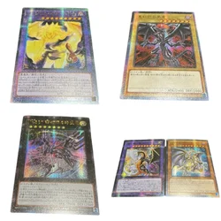 Yu-Gi-Oh! Flash Card Phantom of Yubel Red-Eye Light and Darkness Dragon Diy Gauze Series Action Toy Figure Anime Game Collection