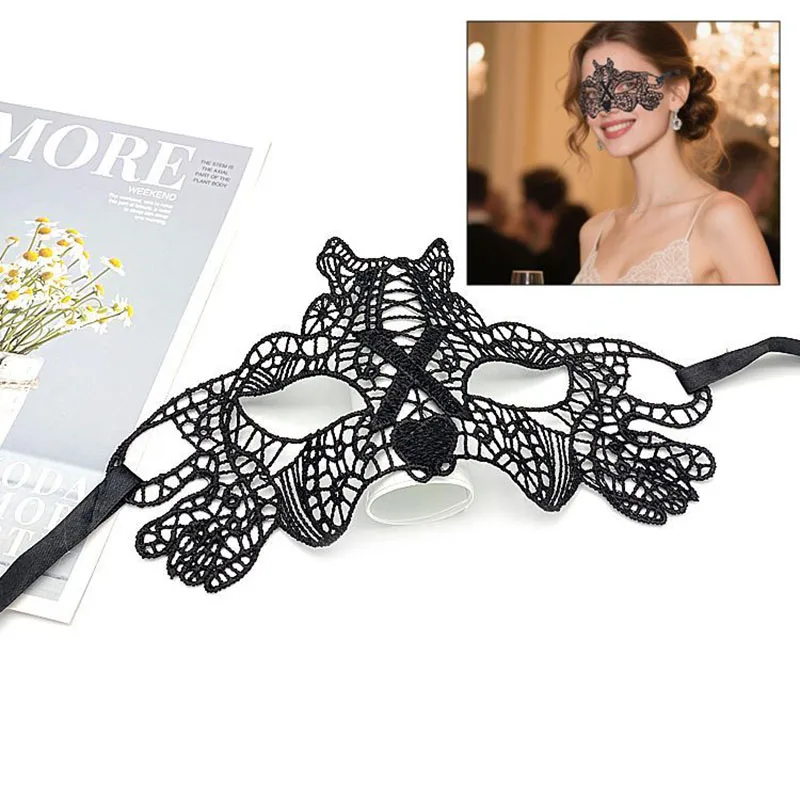 Sexy clothes accessories collars hollowed out cute lace neck rings water-soluble neck rings neck ring sets ball goggles Eye Mask