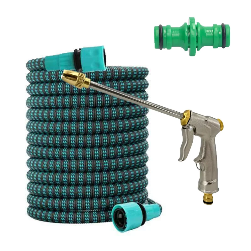 Expandable Magic Garden Hose 25-100FT, High Pressure Metal Water Gun Set, Flexible Water Pipe for Car Wash & Garden Irrigation