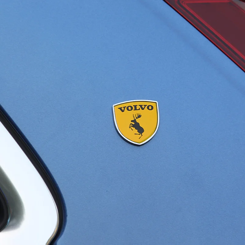 سيارة الجانب لاصق الشعار اكسسوارات الديكور لفولفو Rdesign Polestar AWD V50 S60 XC60 S40 XC40 XC90 V60 S80 S90 V90 V70 T6 T8