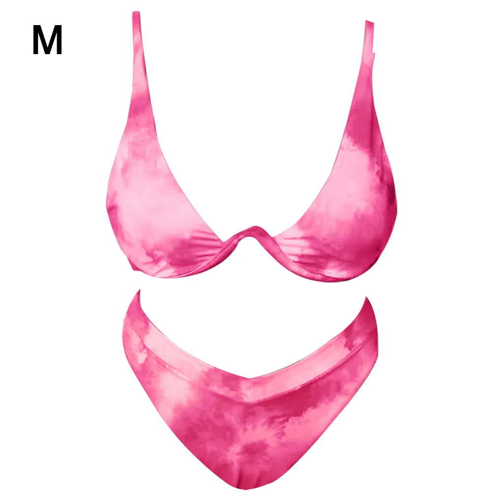 

Комплект купальников со стальными кронштейнами, купальник из полиэстера с принтом, летние купальники, женский купальный костюм L