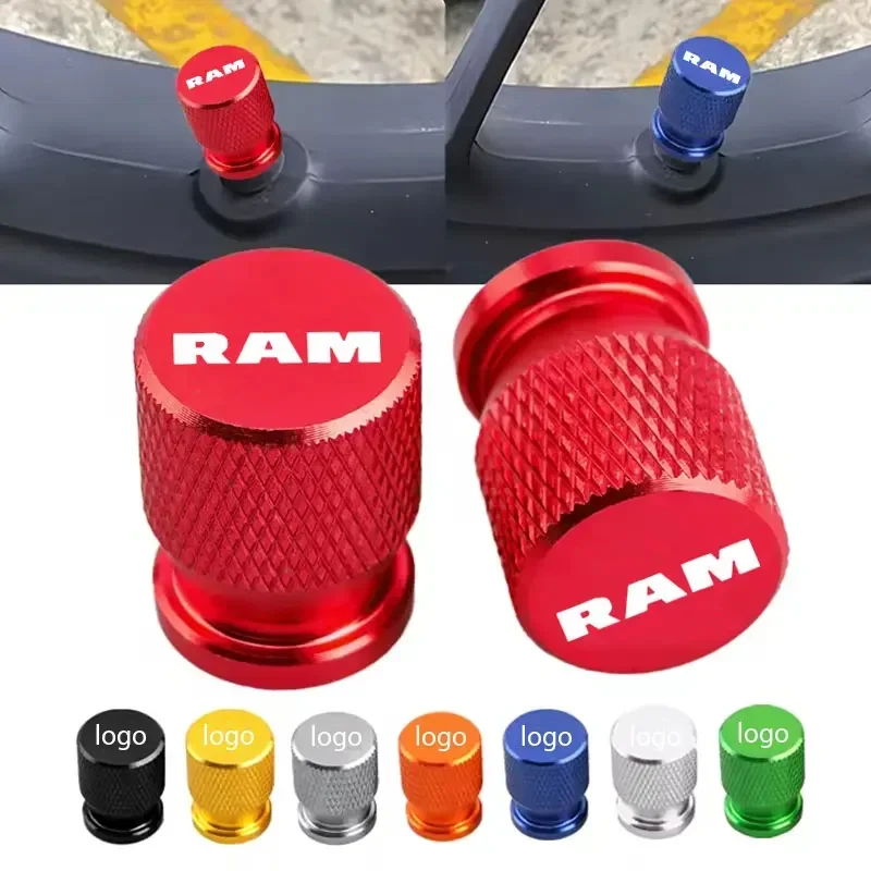 4pcs For Dodge Ram 1500 2500 3500 Accessories Car Styling Car Wheel Tire Valve Caps Tyre Stem Covers Airdust Waterproof