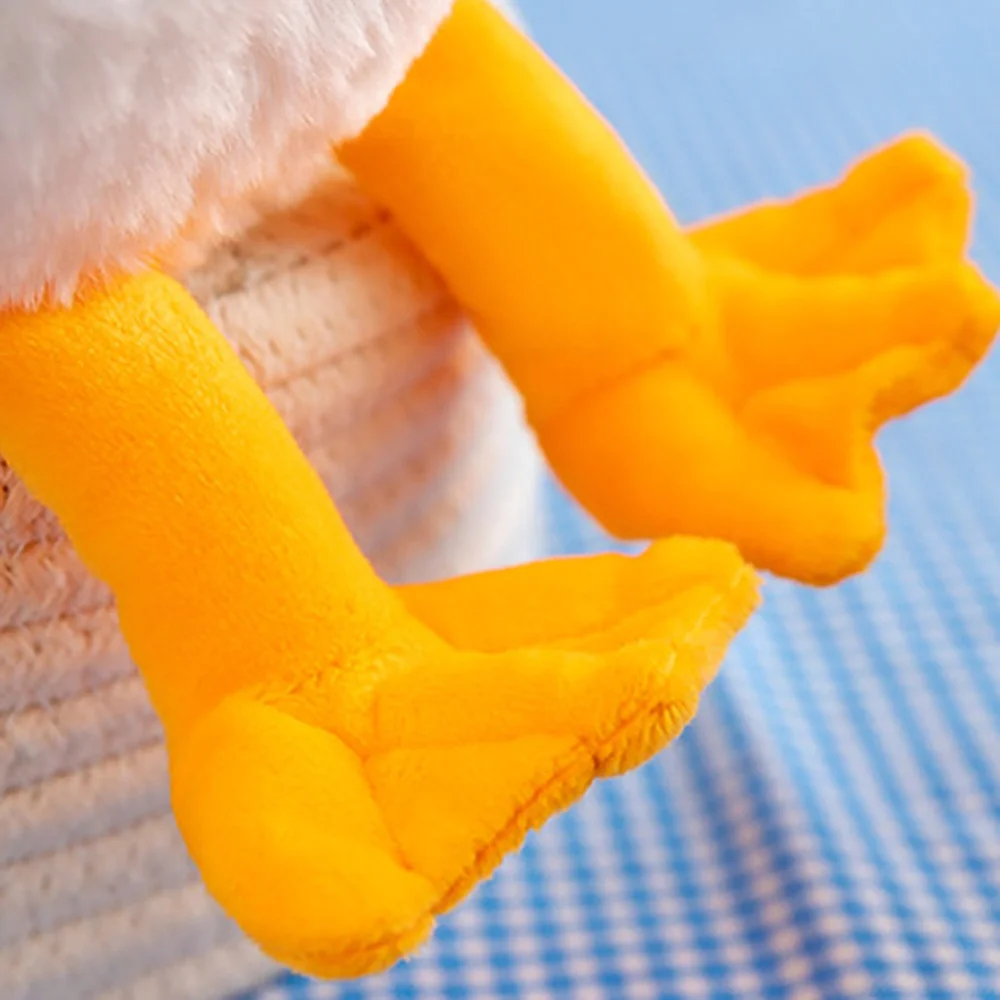 Plush Stuffed Toys Cartoon Goose Doll  Early Educational Development Toy