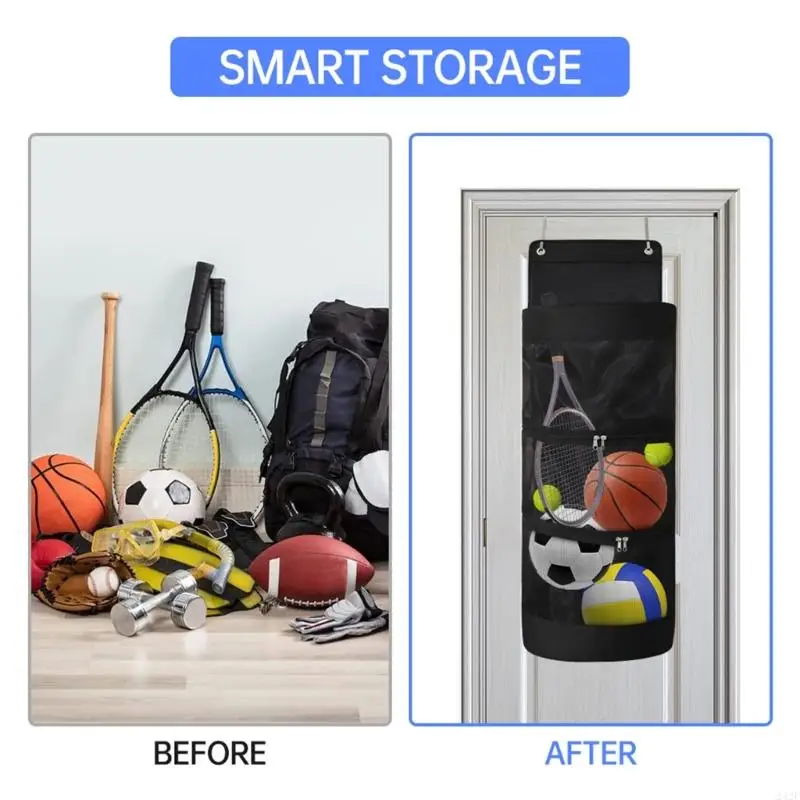 242f Basketball Hanging Bag Over The Door untuk Tahan Tennis Bola Basket Sepak Bola