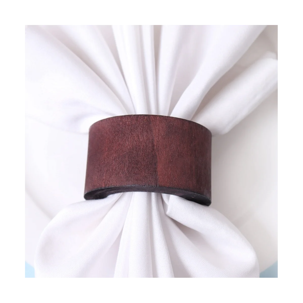 식탁 장식용 목재 냅킨 반지, 휴일 냅킨 거치대, 테이블 장식, 12 개