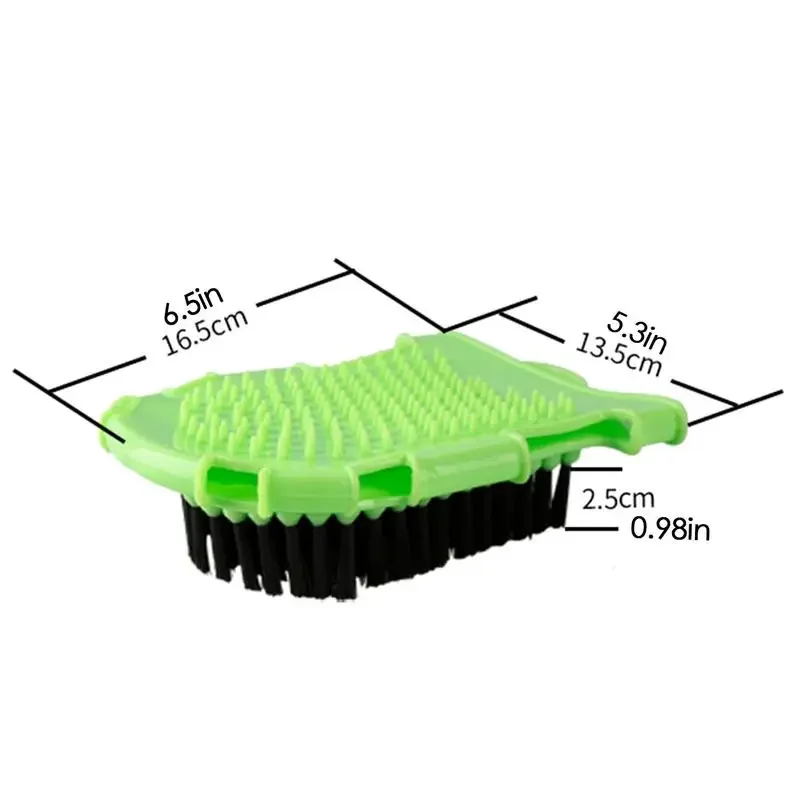 แปรงม้าสําหรับ Scraper Care สองด้านสัตว์ Grooming Mitt มือถือถุงมือแปรง Professional Horse ชุดว่ายน้ําเครื่องมือ