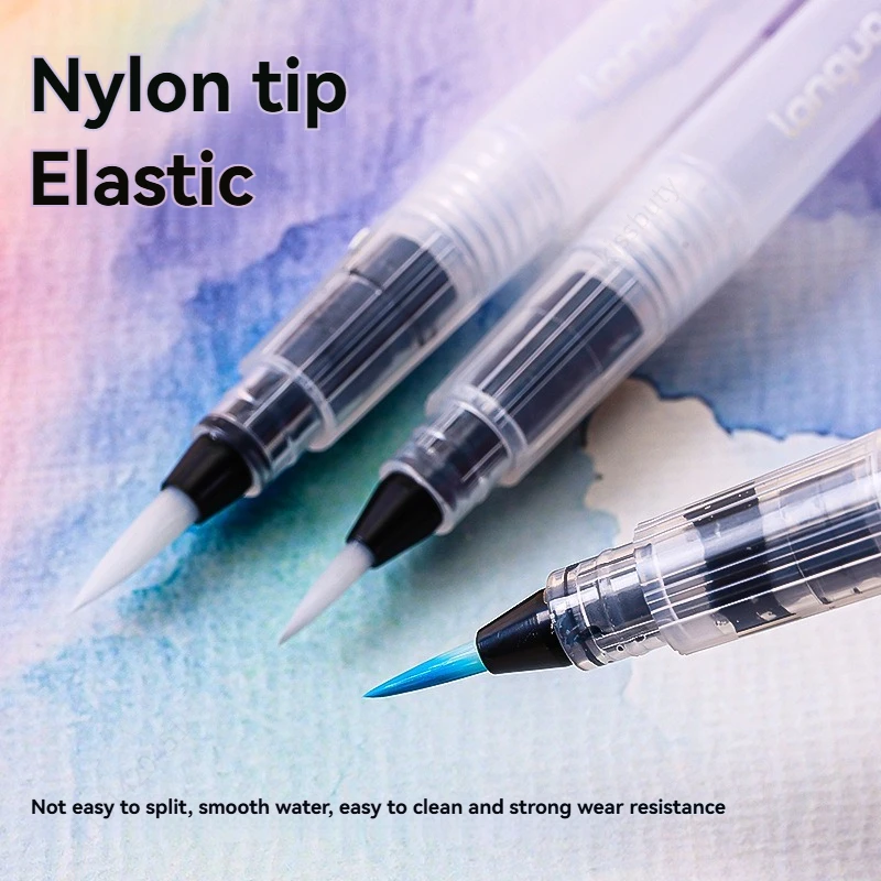 3Pcs/set Refillable Water Brush Ink Pen For Water Color Calligraphy Drawing Painting Illustration Pen Office Stationery
