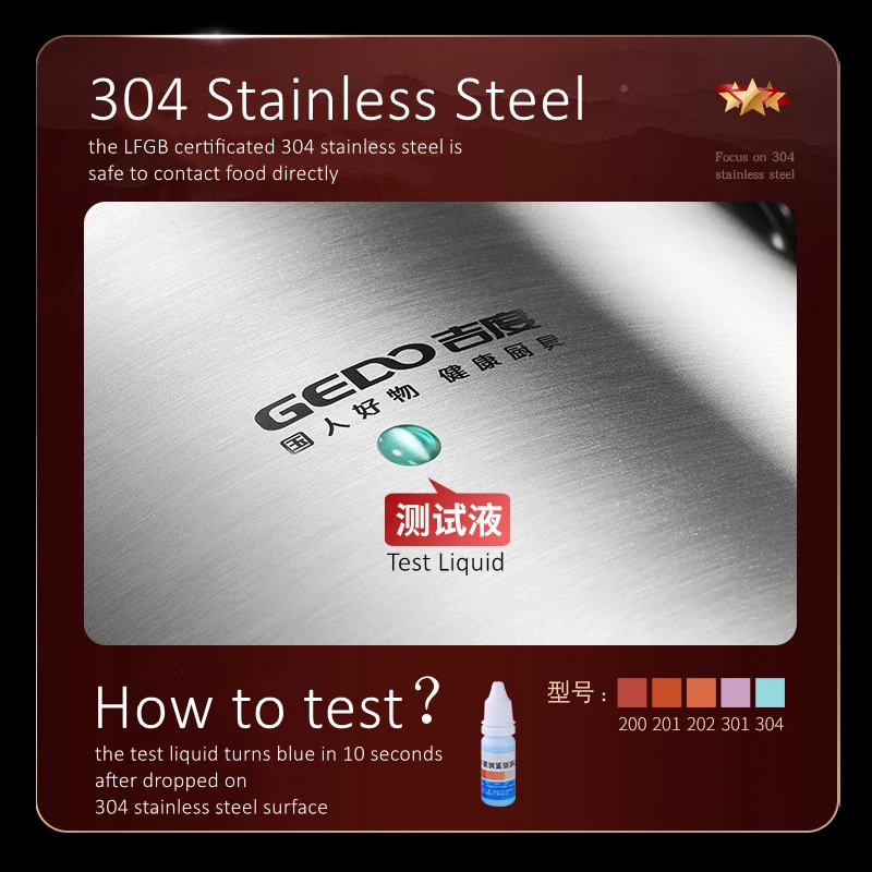 LFGB Certification 304 Stainless Steel Kitchen Stewing Pot with Tempered Glass Cover Inner Circulation Stockpot for Soup Cooking