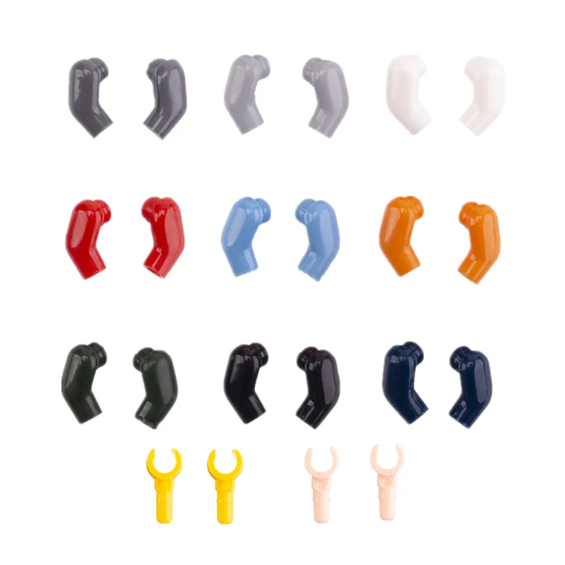 MOC Figurine Body Parts Building Block Arm Squat ขานโปเลียนทหารอัศวินอุปกรณ์เสริม DIY ปริศนามินิของเล่นอิฐของขวัญ A14