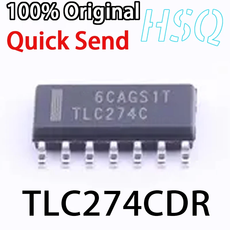 

5PCS TLC274CDR TLC274C Precision Quad Operational Amplifier Package SOP14 New Original