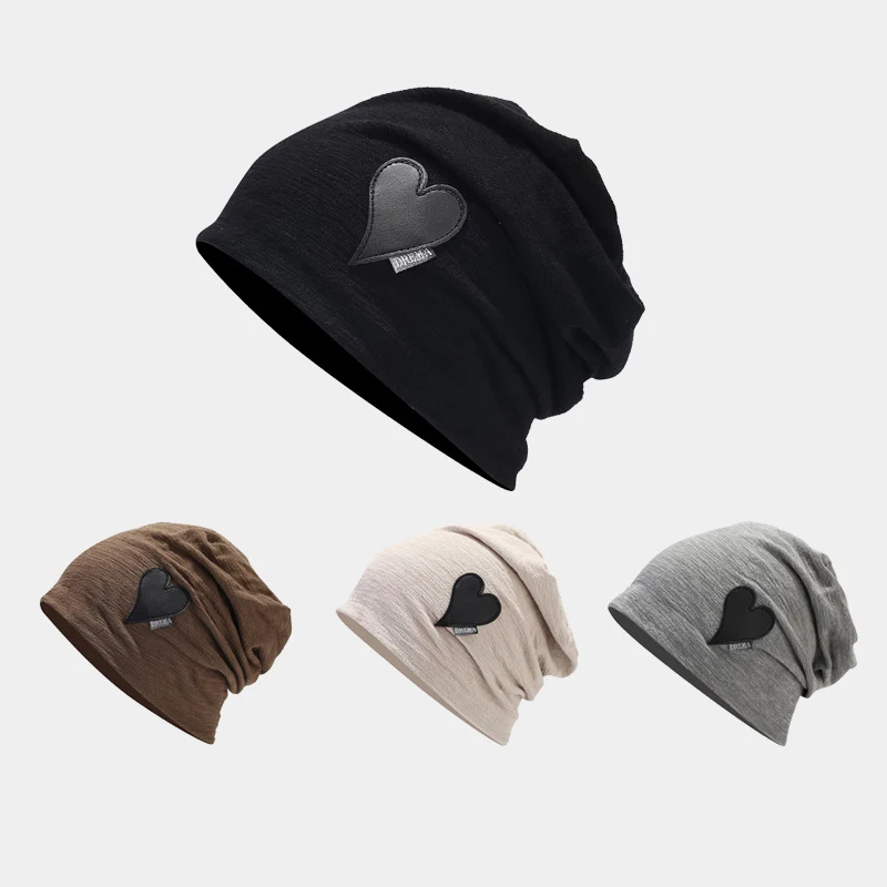 HEZIOWYUN-Chapeau de la Journée des Léons pour Homme et Femme, Bonnet Doux et Chaud, Motif Cœur, Accessoire Streetwear