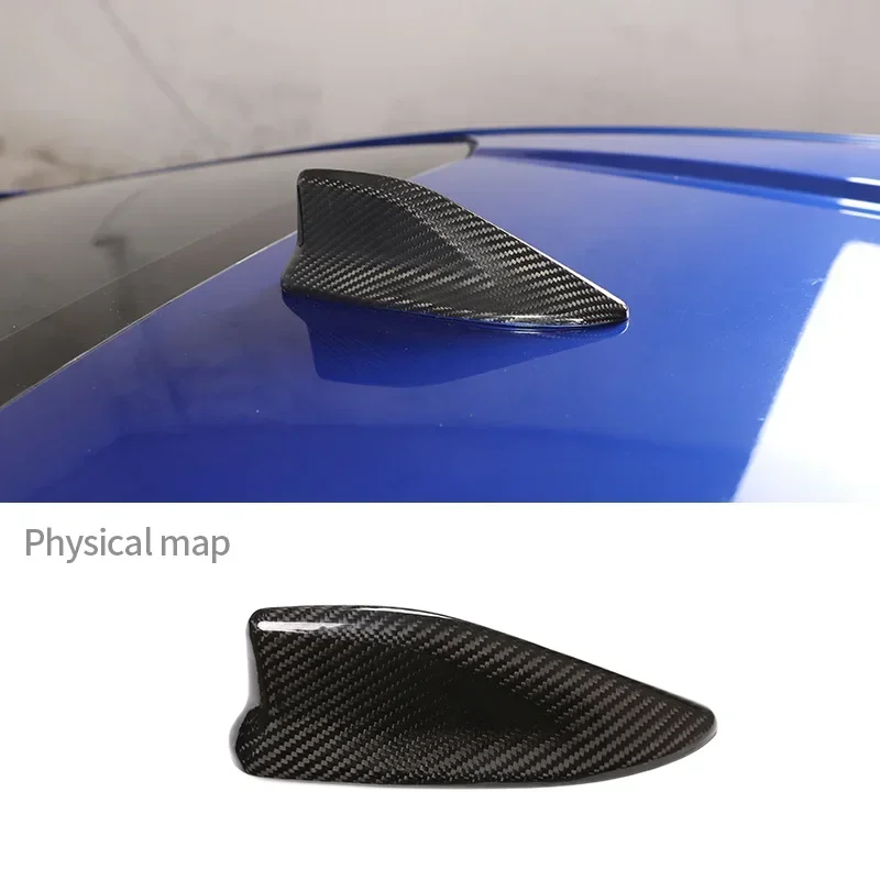 Antenne en fibre de carbone véritable pour Subaru BRZ Toyota 86, couverture de toit automatique, garniture d'aileron de requin, style externe, accessoires de voiture, 2014-2019