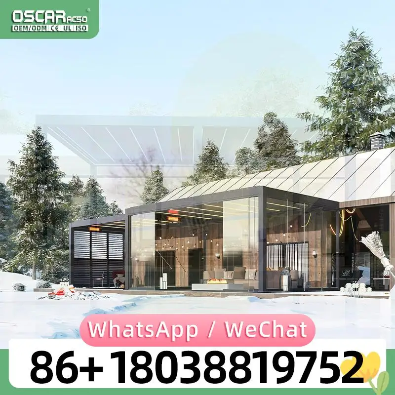 Bioclimatic Outdoor Aluminum Electric Motorized Louvered Canopy for Balcony Patio Garden Pergola Gazebo Alternative pergola