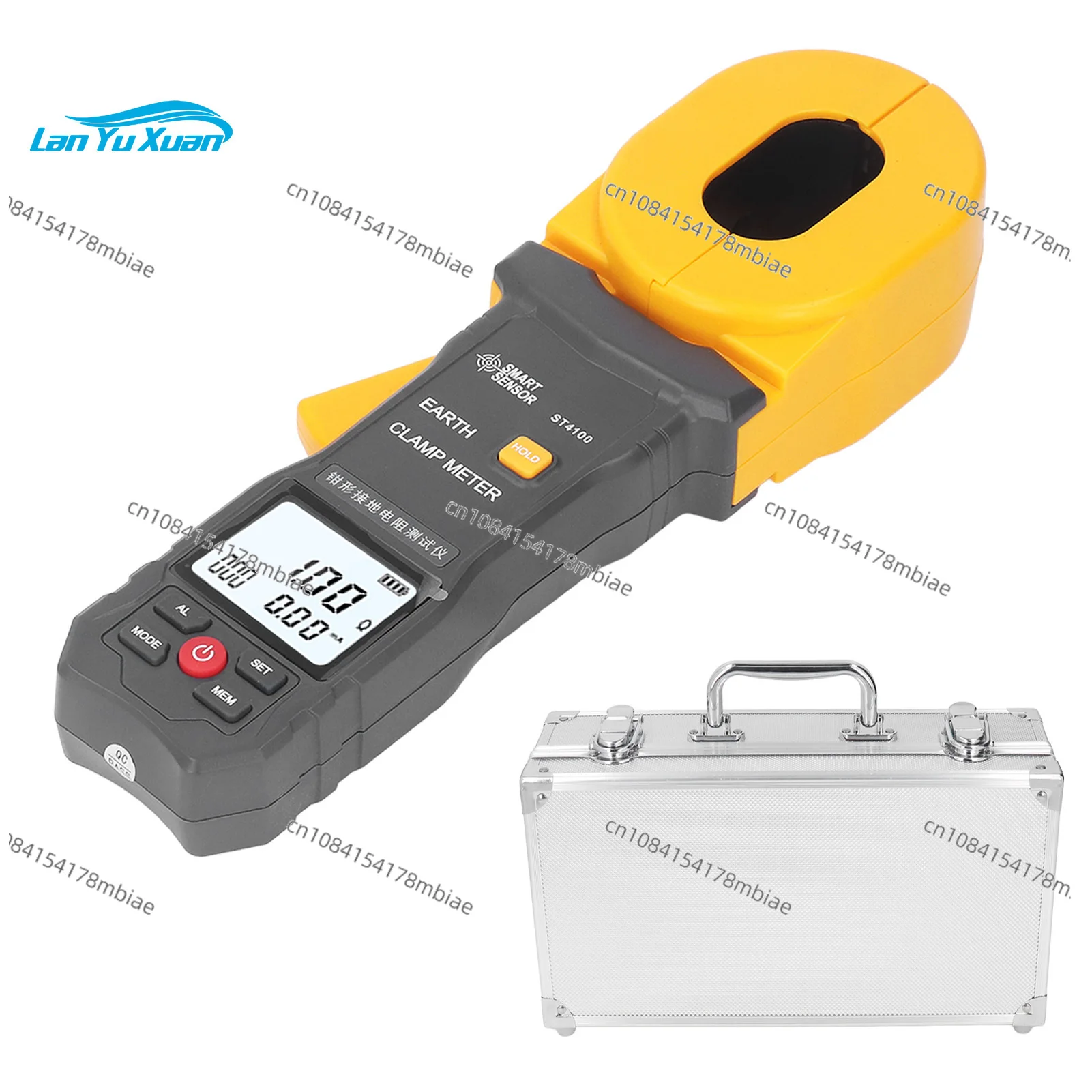 Ground Earth Resistance Tester Digital LCD Clamp   Meter 0.001Ω Resolution for Telecommunications