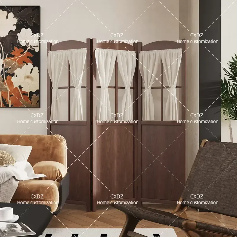 Modern Folding Room Divider Screen Portable Partition for Living Room Simple Light Luxury Home Decor Movable Baffle Shelter