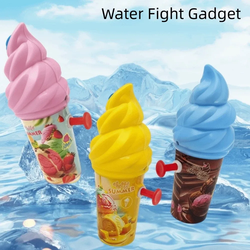 Ice Cream Shape Water Pump Scattering Handheld Water Fight Gadget High Pressure Drifting Water Pump Water Splashing Festival