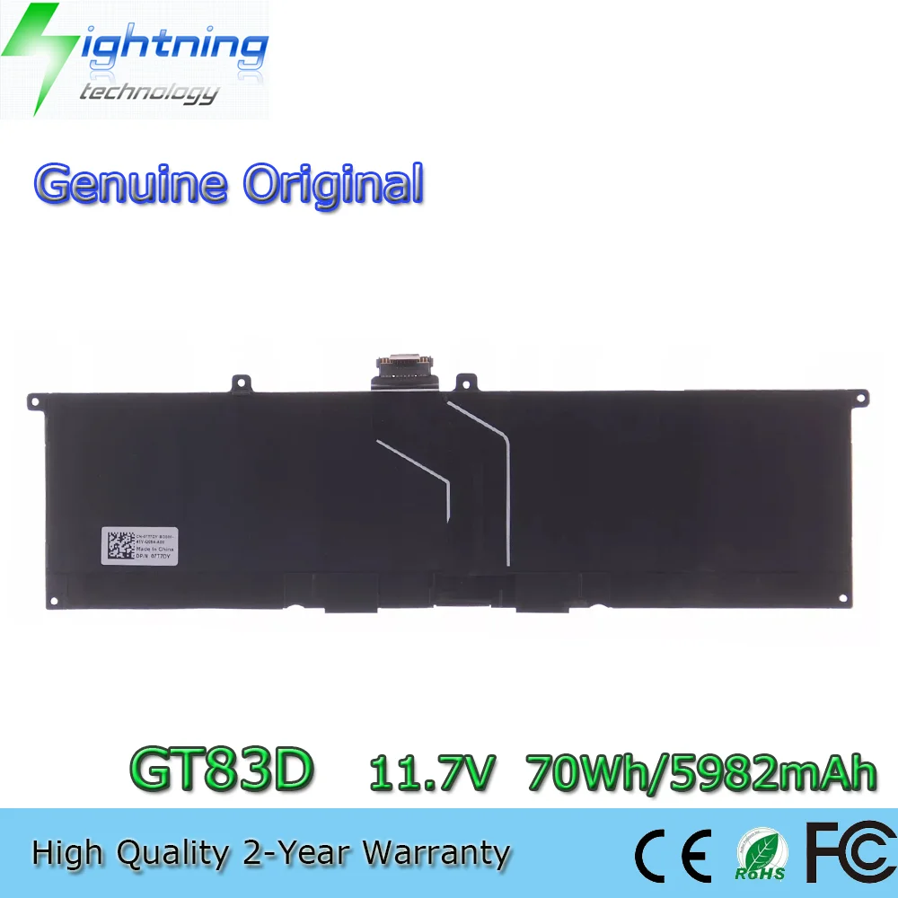 

Brand New Genuine GT83D 11.7V 70Wh/5982mAh Laptop Battery for Dell XPS 14 9440