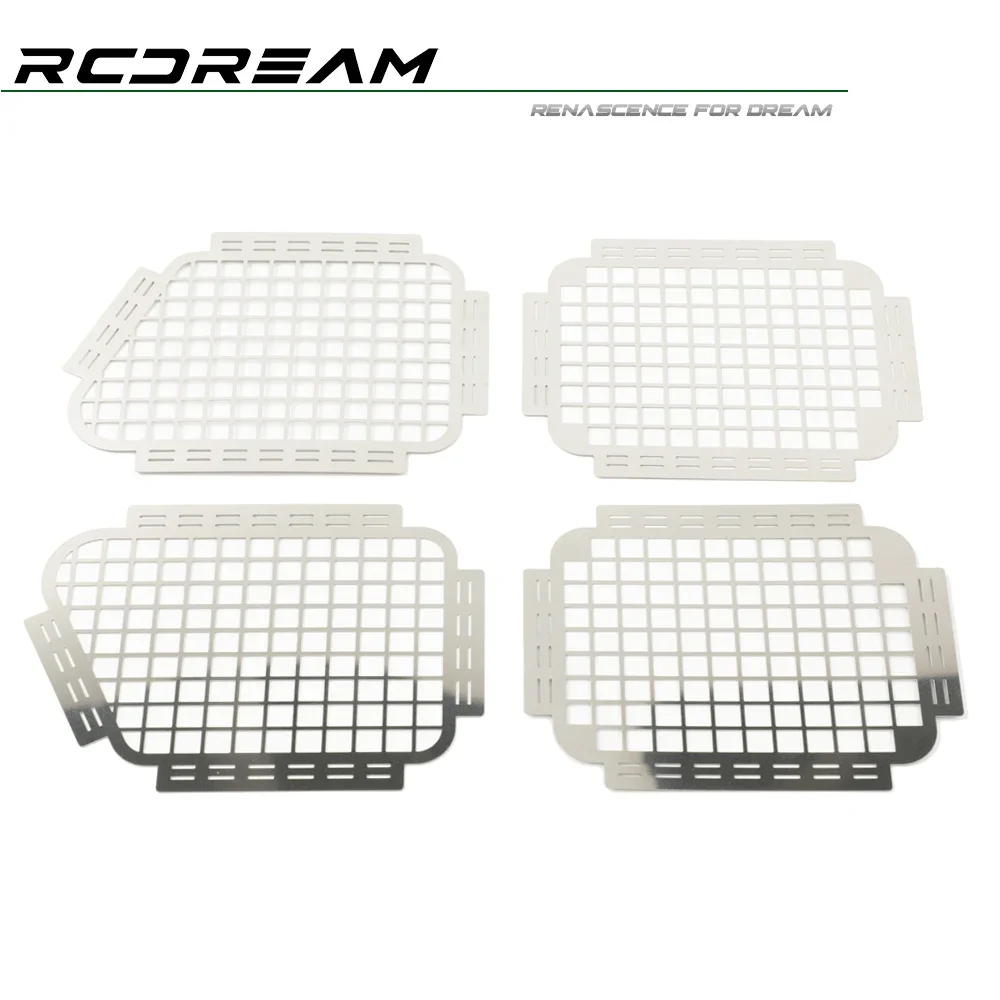 RCDream Filet métallique de protection de fenêtre pour COMPANY 110 COMPANY 90 COMPANY 130 TRtage Defender G500 SCX10 Mise à niveau Option Pièces # D1BU4-2/B