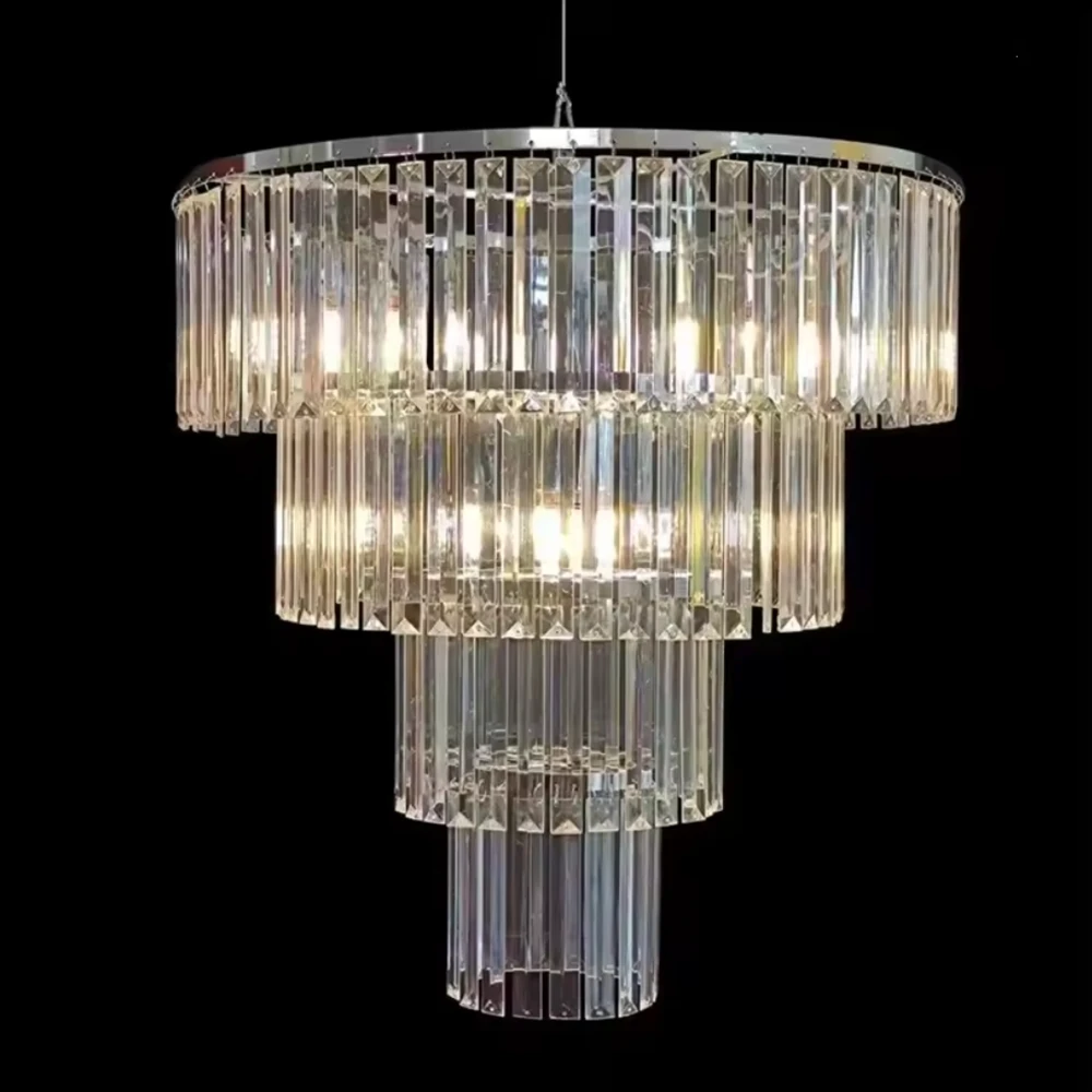 

4-10pcs Crystal Bead Curtain Gold Chandelier Pendant Lamp Ceiling Decoration for Wedding Banquet Party Lighting Decoration