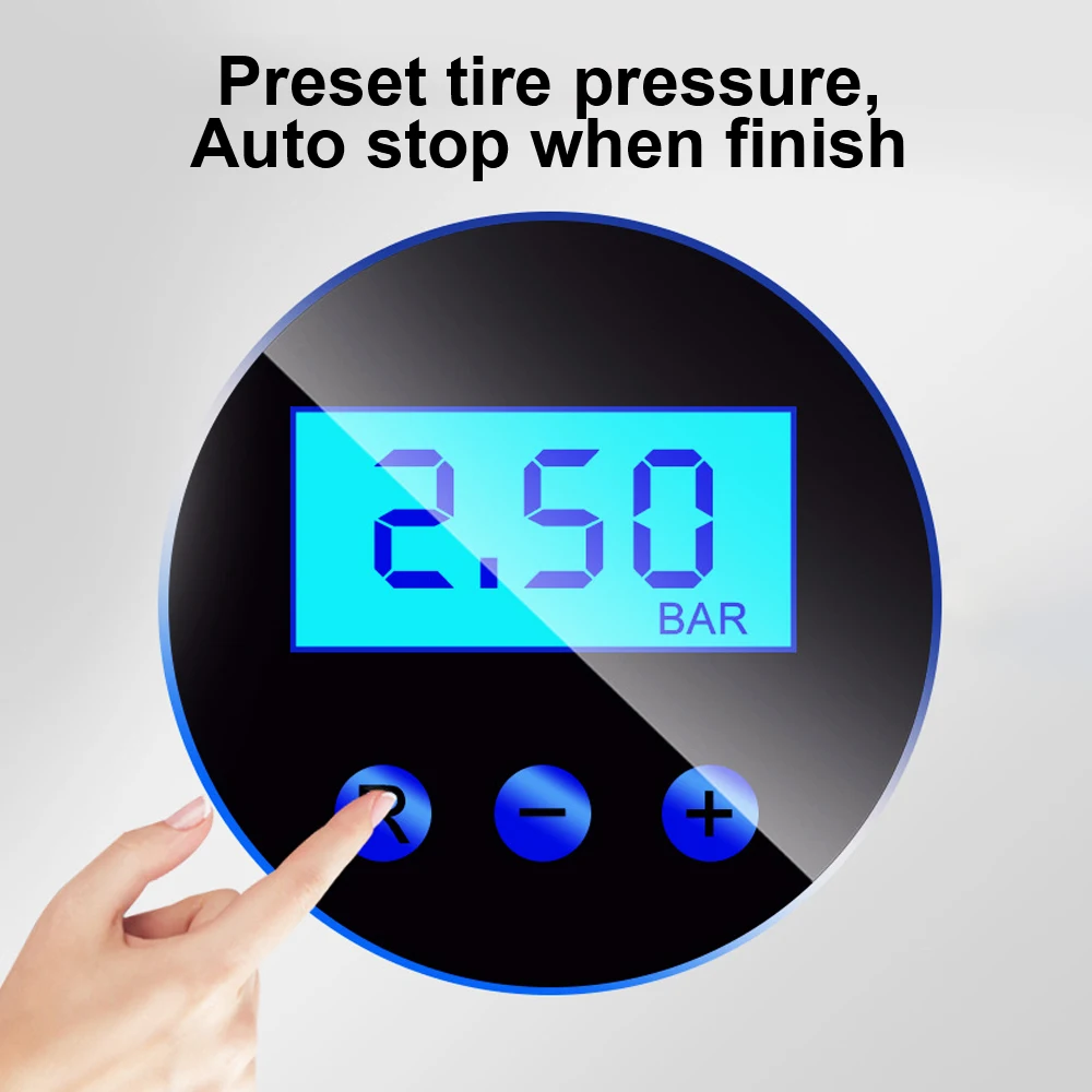 Digital Tire Accessories for Auto Car Motorcycles Bicycles Car Air Compressor Pump Tire Inflator DC 12 Volt Portable 150 PSI