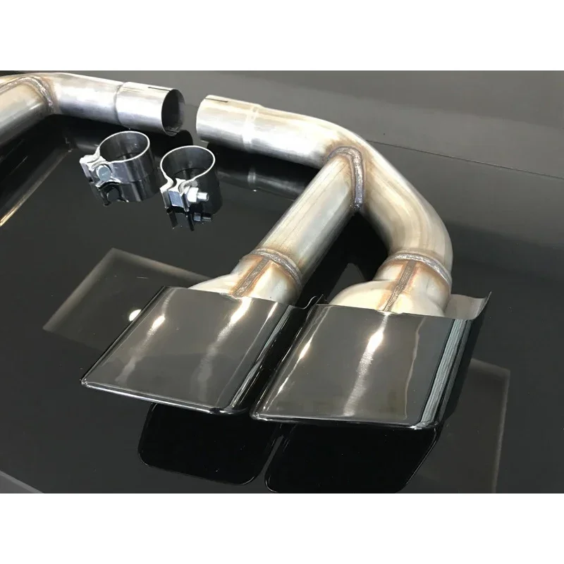 Stainless Steel Exhaust Tip Cover Muffler Exhaust Muffler Tip  For SQ7 Q7 2016-2022 Muffler Tailpipe Tips