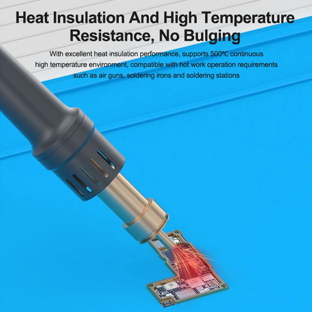 RELIFE RL-004DQ 35 Zoll hochtemperaturbeständiges Silikon-Reparaturpad für Handy-Chip, PCB-Reparatur, Isolierpad-Werkzeug