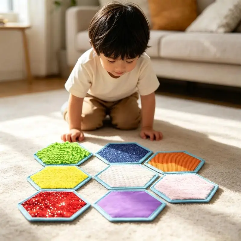 Sensory Texture Panels, 8 Texture Surfaces for Kids Learning
