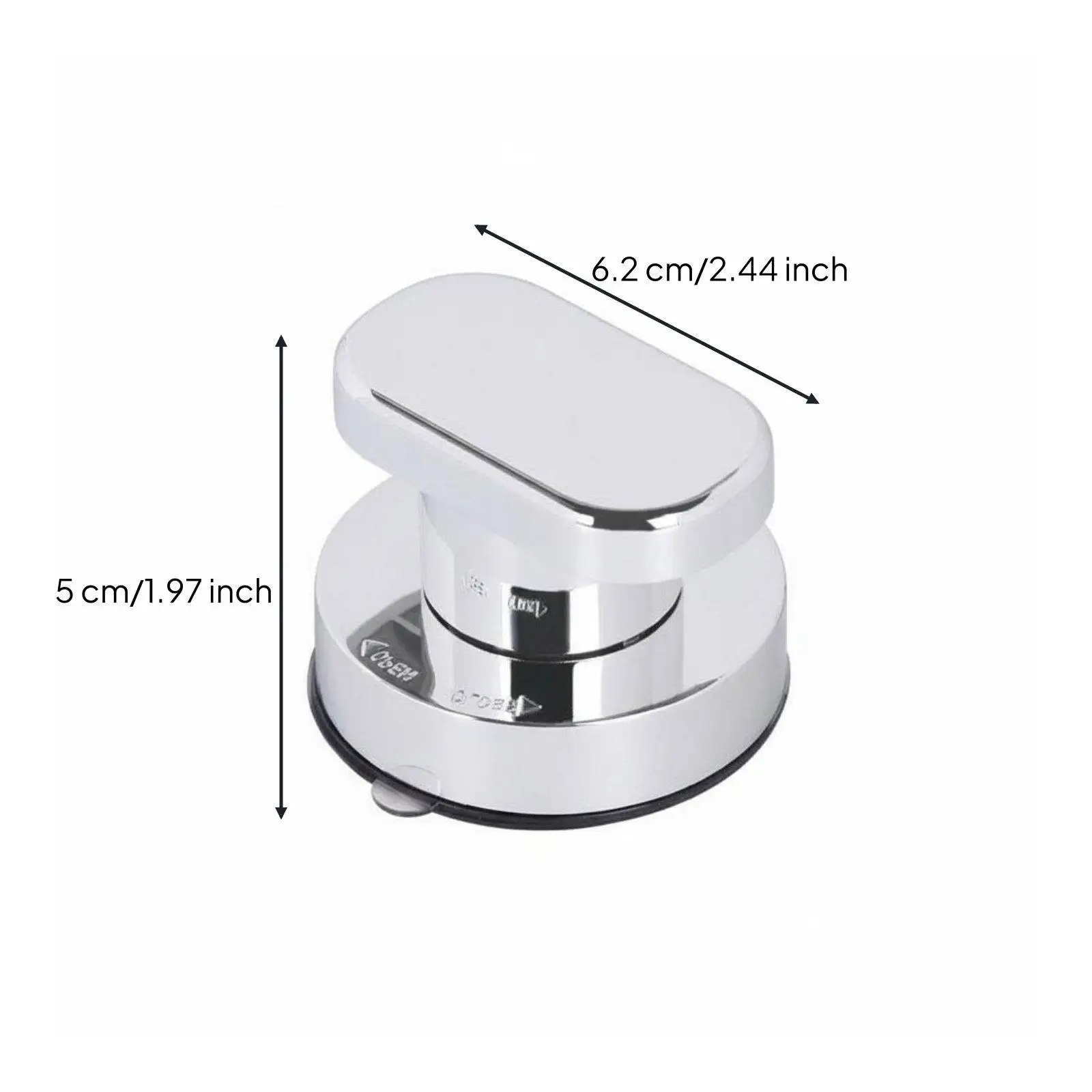 Suction Handle Non Marking Washable Repositionable Door Pull for Children and Aged in Bathroom