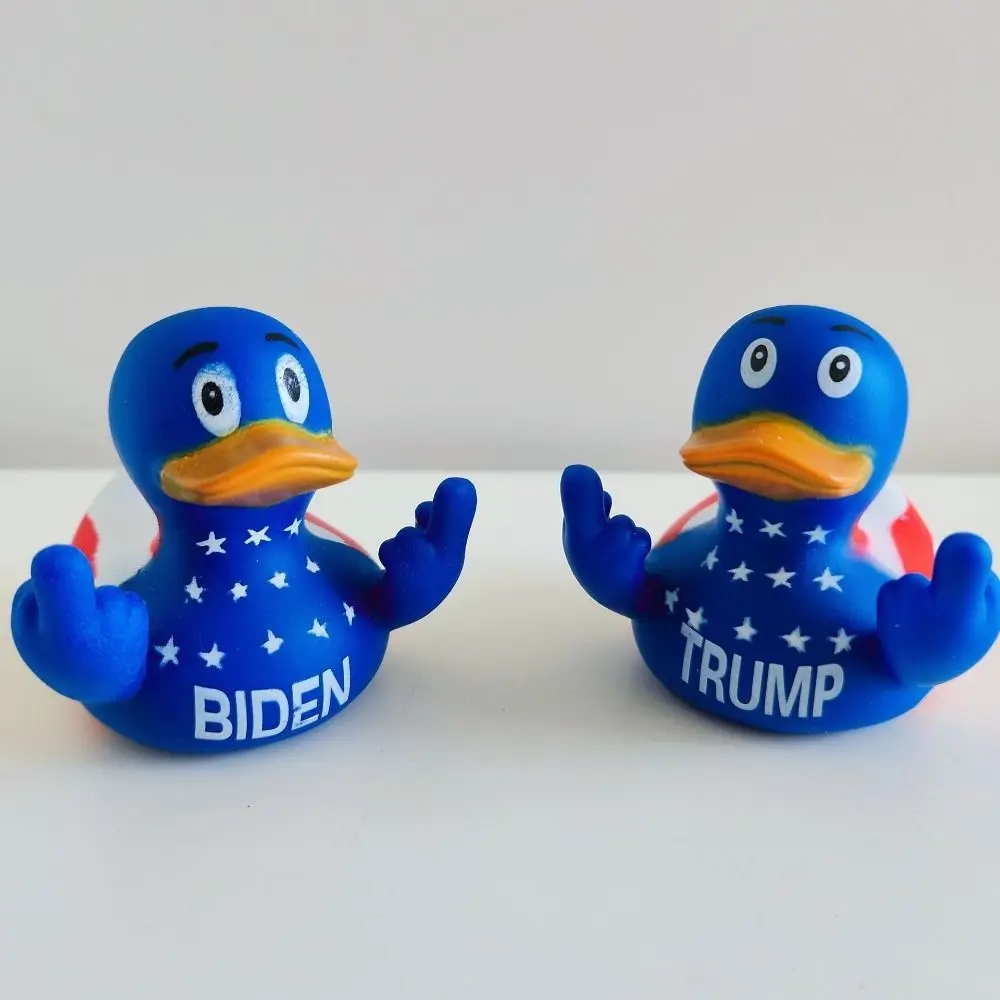 2024 Trump Biden Middle Finger Duck Personality Fun Bedroom Ornament Funny US Presidential Election Duck