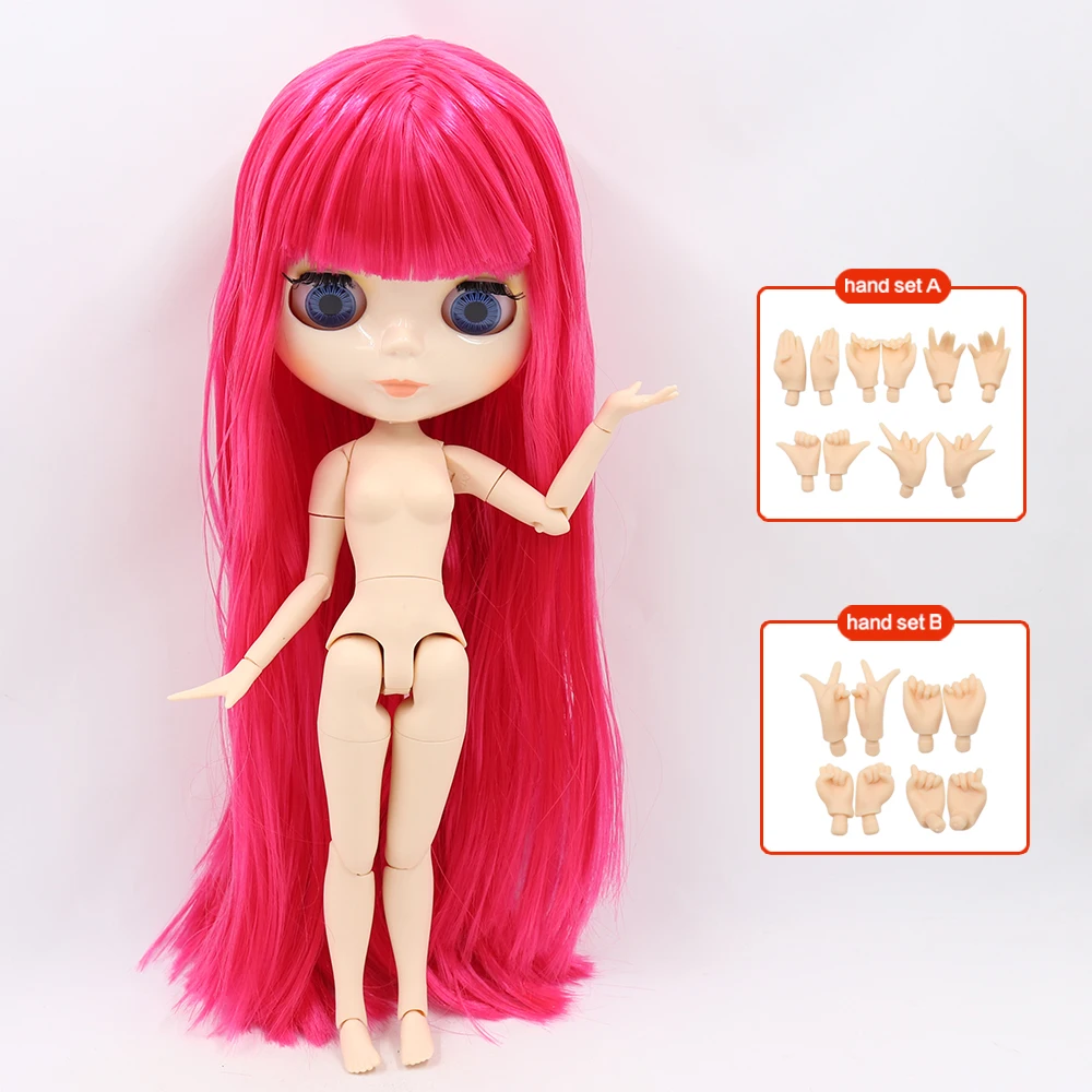 ICY DBS Blyth Doll Joint Body 30CM BJD Toy White Shiny Face and frosted Face with Extra Hands AB and Panel 1/6 DIY Fashion Doll image 3