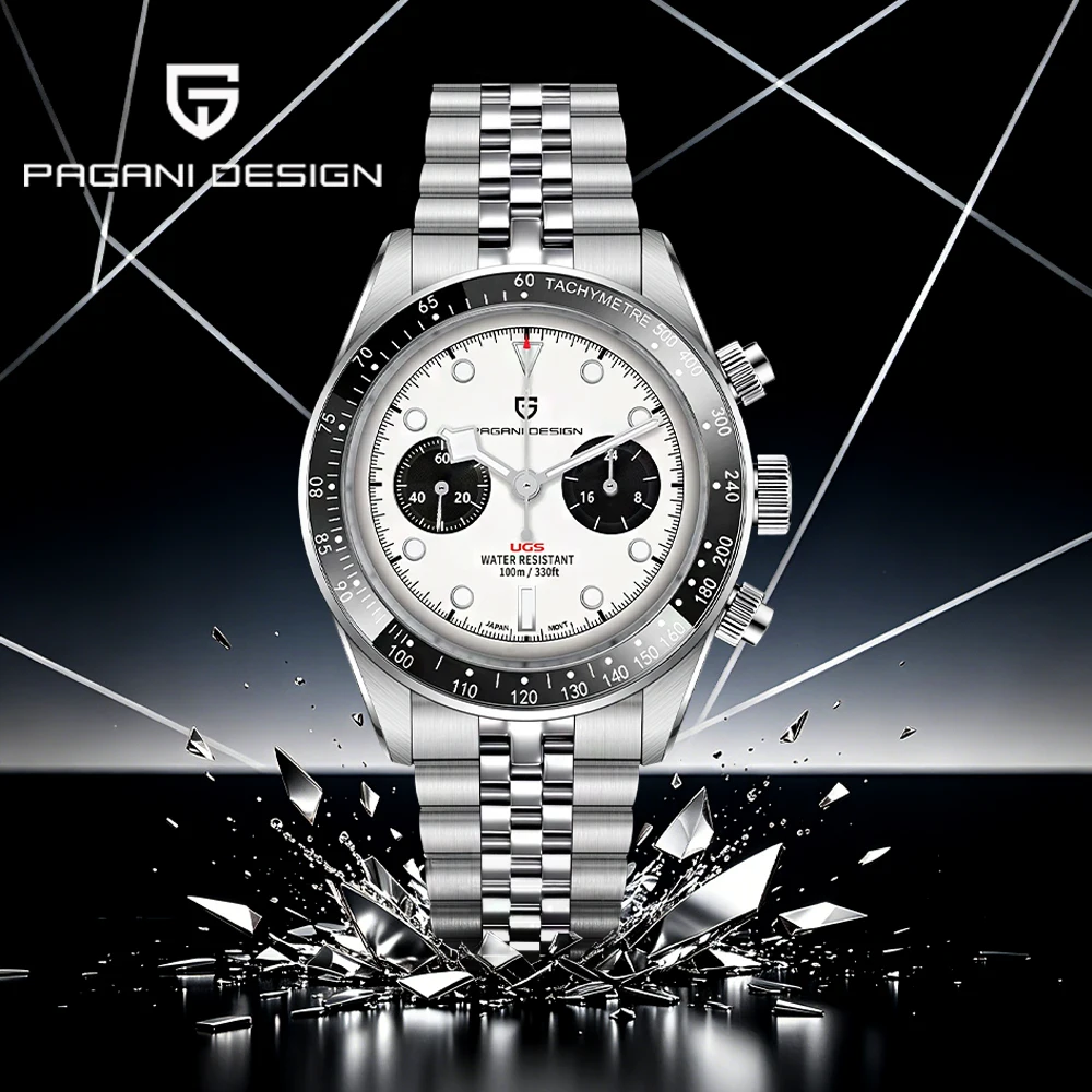 

Pagani design Panda men's watch top business men's Quartz watch VK64 chronograph luxury Sapphire waterproof watch for men reloj
