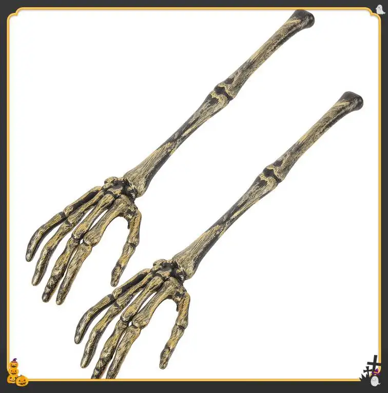 

1Pair Skull Arm Halloween Salad Spoon Creative Arm Shape Multi Purpose Mixing Stirring Spoon Party Decor Durable