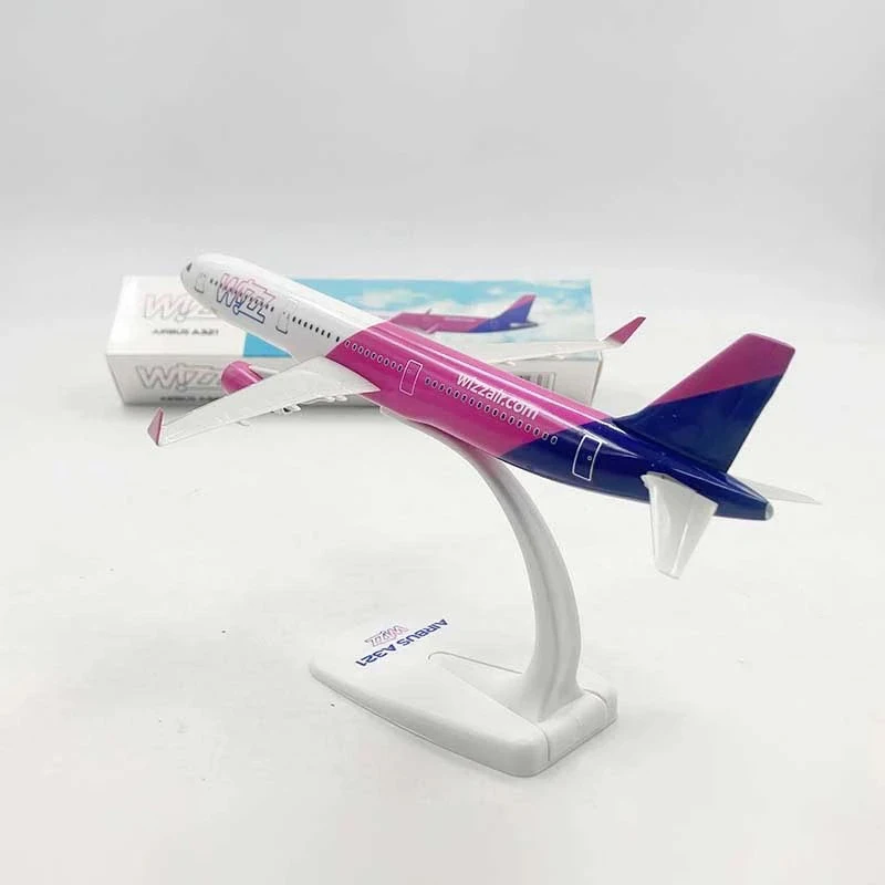 20 سنتيمتر WIZZ AIR A321 لعبة مجسمة طائرة A320 NEO Wizz الخطوط الجوية دييكاست طائرة مصغرة نموذج طائرة بناء عدة